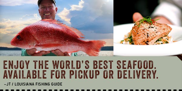 The redfish devour live shrimp. You should devour our BBQ shrimp.